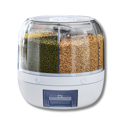 Rotating Grain & Food Dispenser – Airtight Storage Container