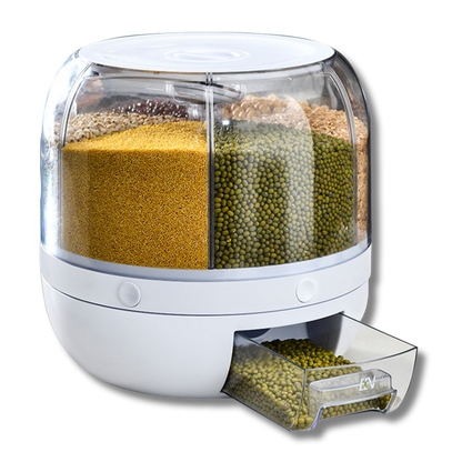 Rotating Grain & Food Dispenser – Airtight Storage Container